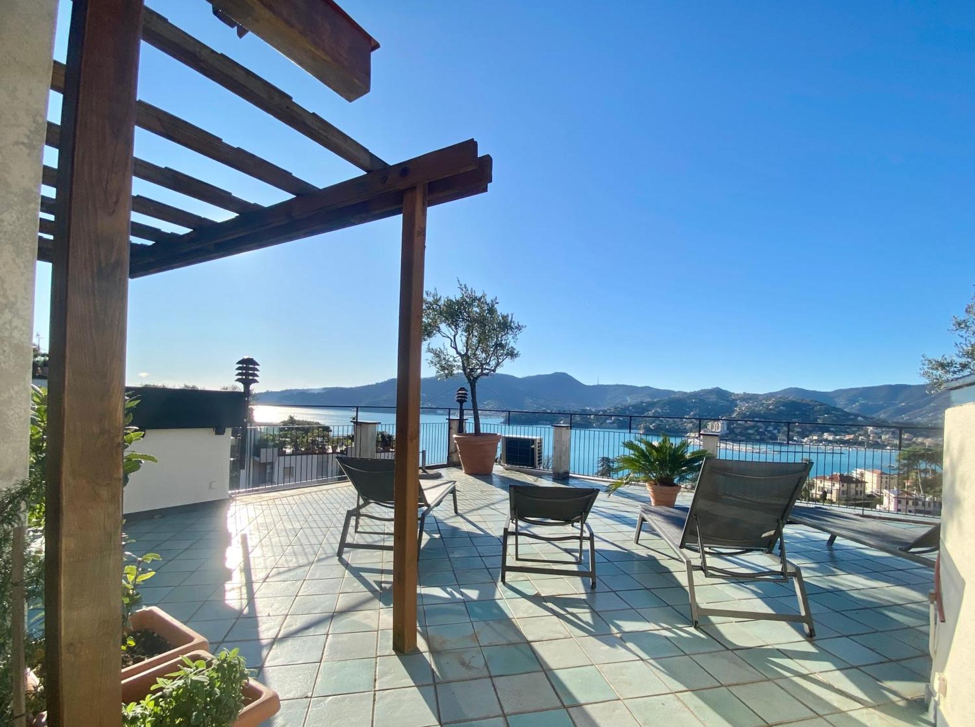 Welcome Riviera - Paradiso 12-Ultimo Restauro Nel 2025-Vista Mare Stupenda-Balcone Con Vista Meravigliosa Piu' Terrazza Solarium Sovrastante Di 70 Mq Esterna 라팔로 외부 사진